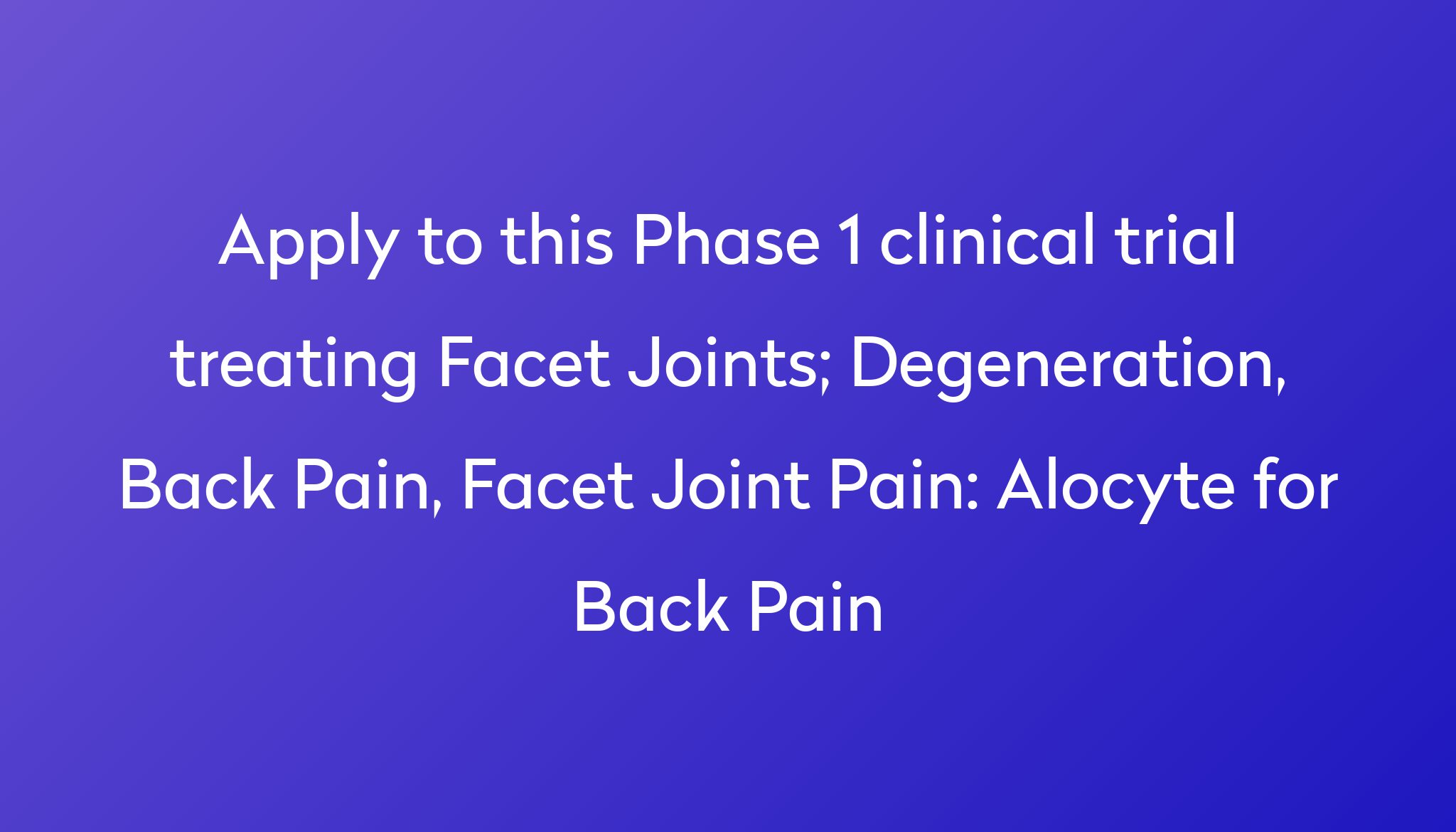 alocyte-for-back-pain-clinical-trial-2024-power